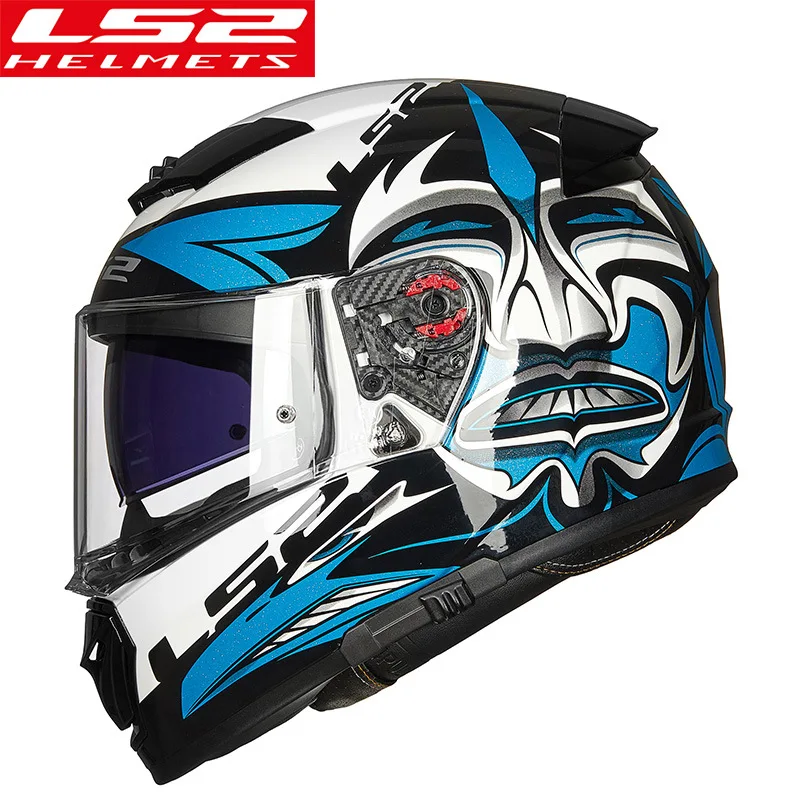 

LS2 Full Face Motorcycle Helmet Motocross Racing Man Woman Casco Moto Casque No Pump ECE Approved Quality