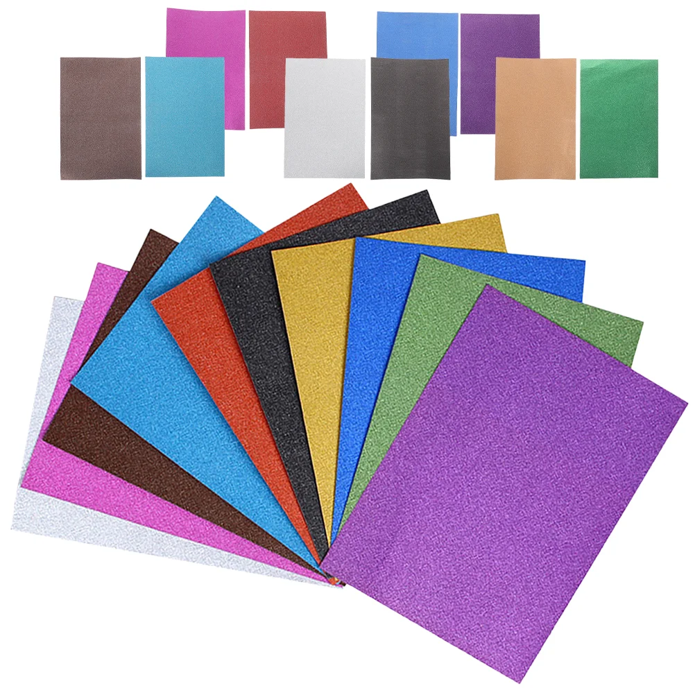 

20pcs Glitter Papers Craft Paper Diy Material Colored Craft Paper