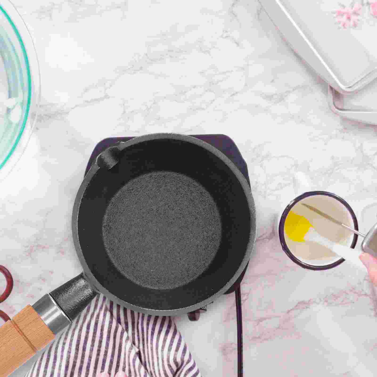 

Hot Oil Pan Ceramic Frying Kitchen Cooking Pot Heating Cookware Home Supplies Small Egg Iron Cast Skillets Multi-functional