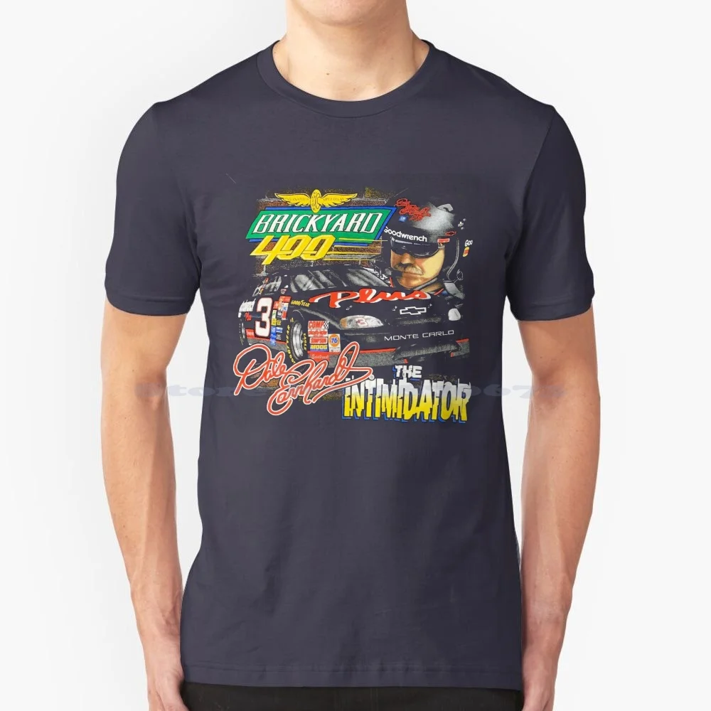 Винтажная Футболка Dale Earnhardt Brickyard 400 Winner из 100% хлопка гоночная футболка Jr Daytona Vintage