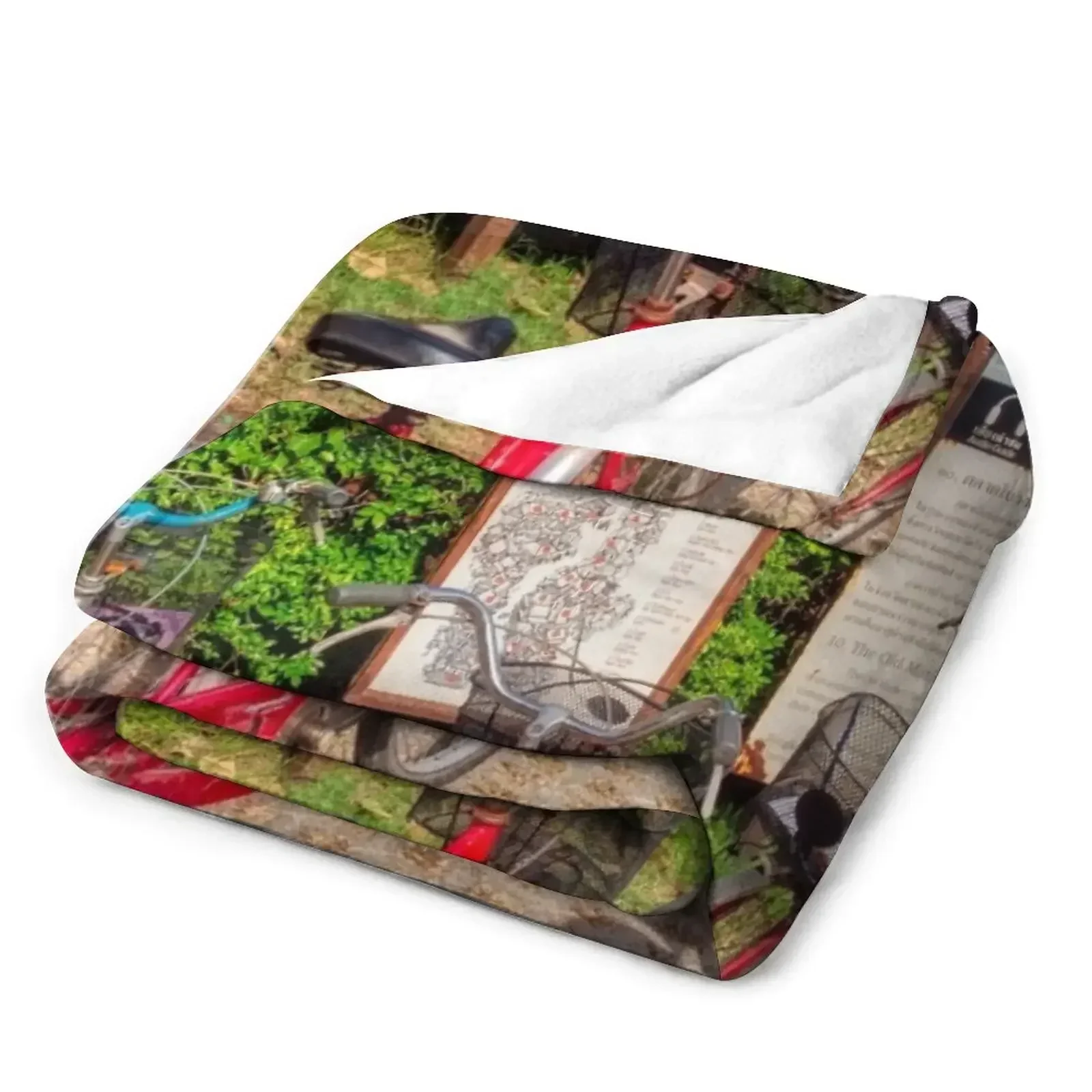 Велосипеды In The Ancient City Плед для дивана Пушистые фланелевые одеяла