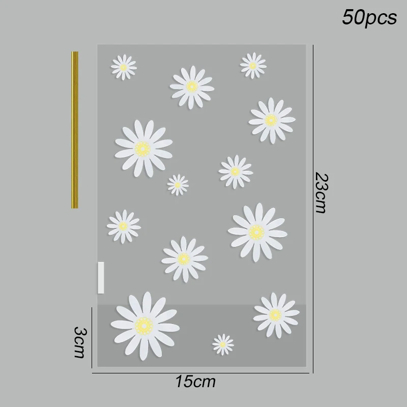 

Прозрачные подарочные пакеты с цветочным узором ZQCXLD