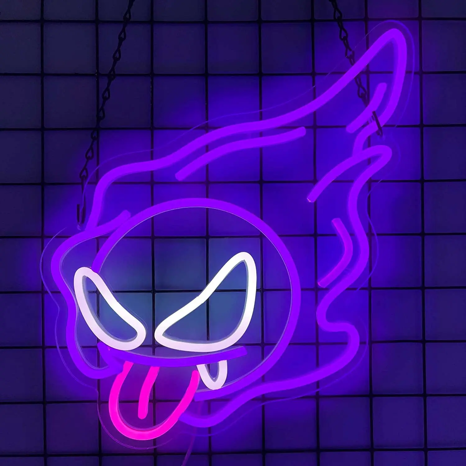 

Anime Ghost Neon Sign Led Light for Kids Teens Bedroom Room Animation Monster Led Night Lamp Home Party Hallowmas Christmas