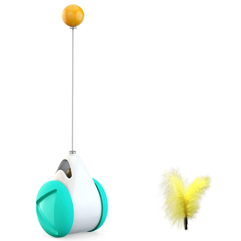 

Tumbler Swing Toys for Cats Kitten Interactive Balance Car Cat Chasing Toy with Catnip Funny Pet Products