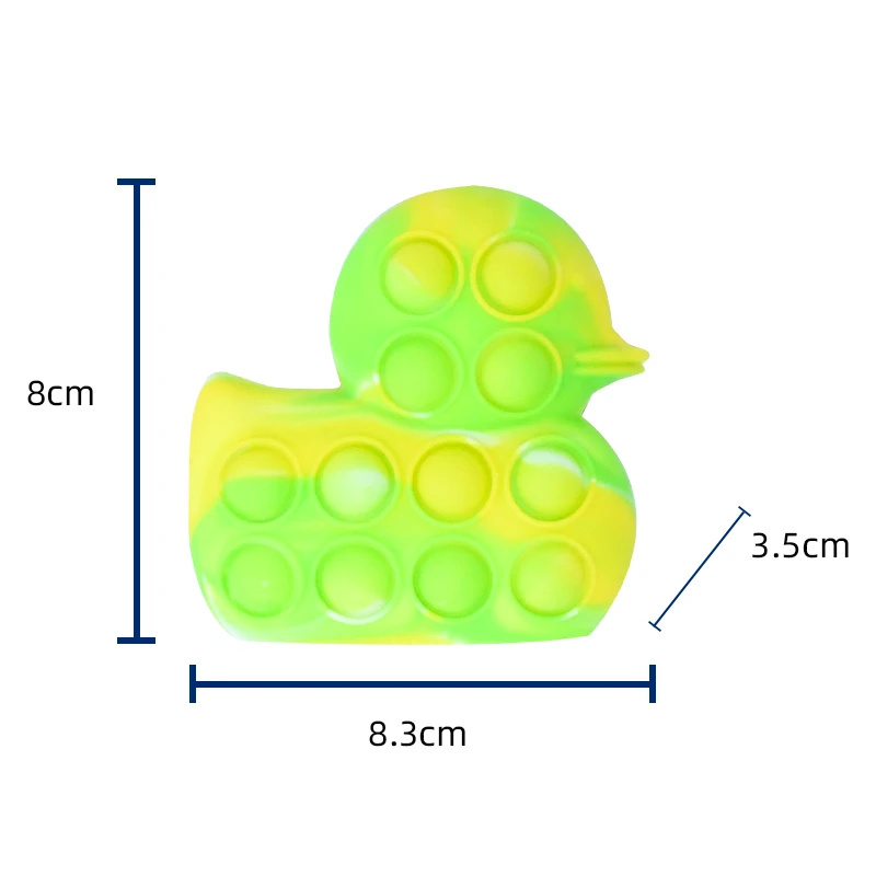 3D Little Yellow Duck Bubble Ball Decompression Relief Pinch Music Children's Puzzle Vent Toy Gift enlarge
