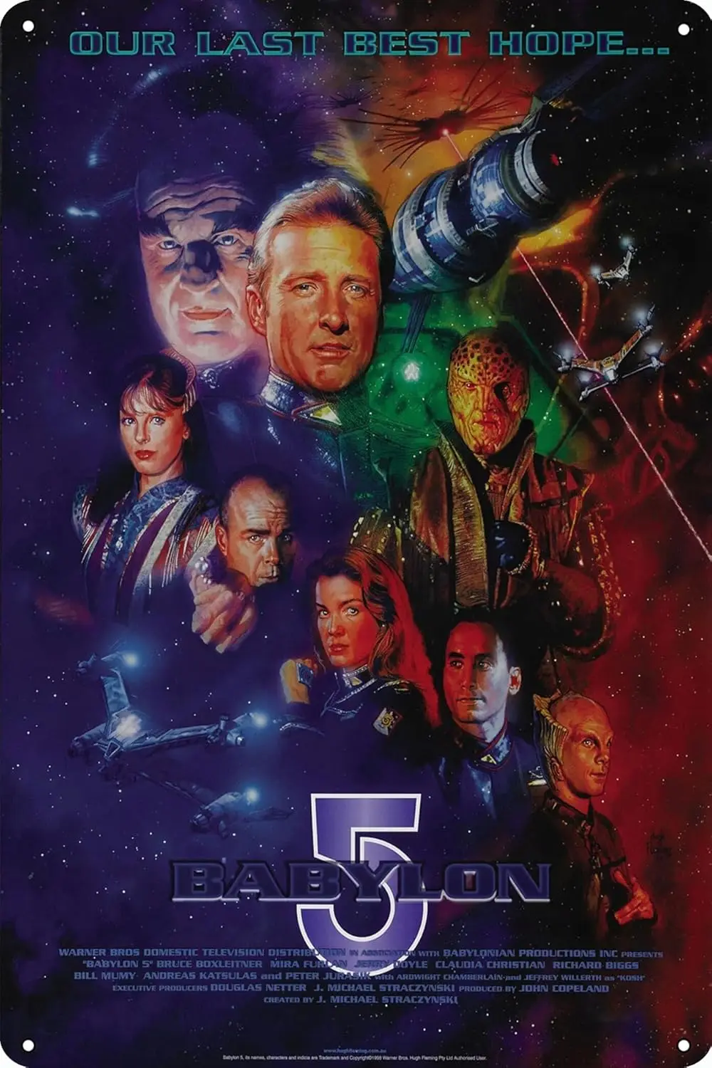 

Металлическая вывеска Babylon 5