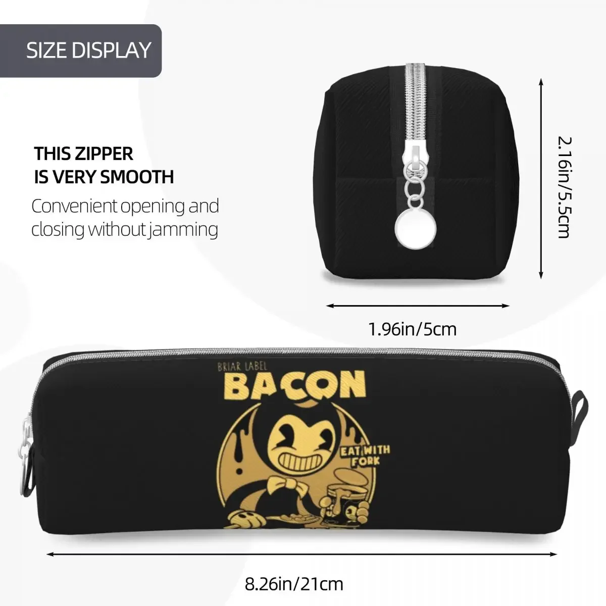 Б-Bendys Φ Веселая еда с вилкой школьные Чехлы милый детский портативный футляр для