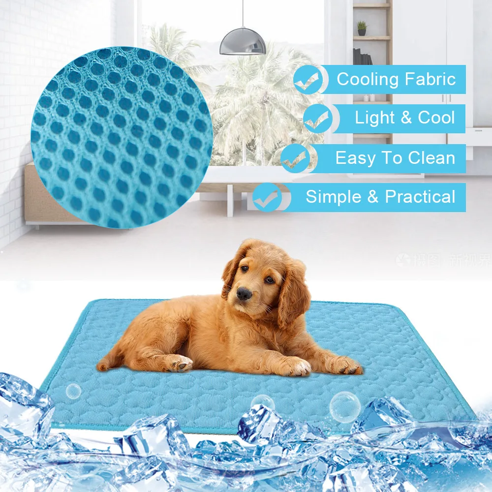 

Blanket Summer Mat Pads Pet Pet Breathable Ice Dog Cat Dog Cat Washable Bed Pet Mat Cooling Sofa Breathable