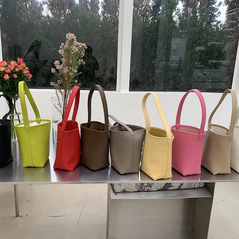 

Spring and Summer Trendy Macaron Women's Bag,Fashionable Portable Bucket Bag, Small Casual and Minimalist Mother and Child Bag