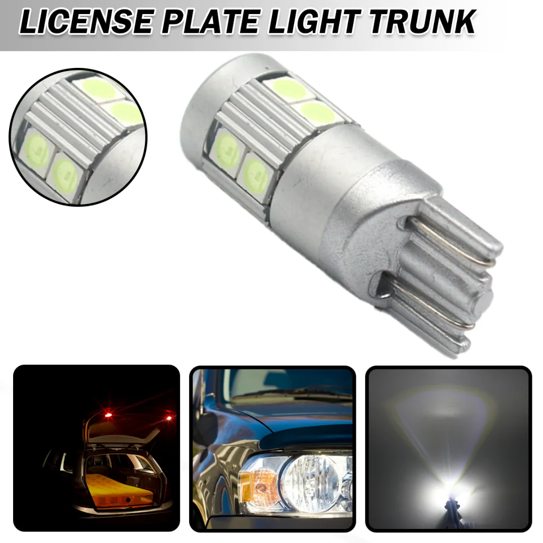 

Mayitr 2pcs Highlight Decoding Small Lamp 3.0*1.0CM LED Signal Light Parking Lights License Plate Lantern For Car 12V