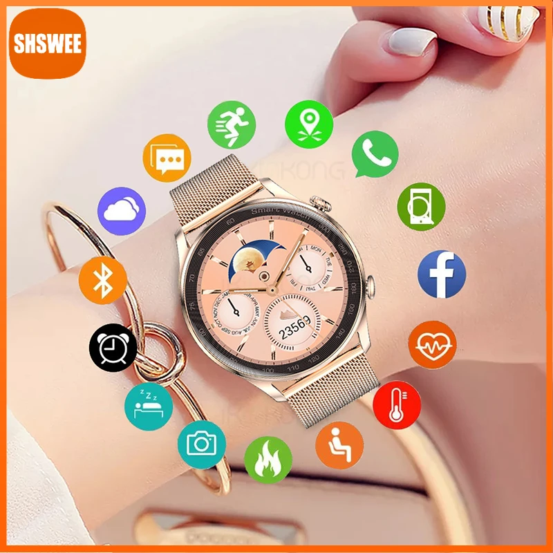 

For Xiaomi Huawei Bluetooth Call Women Smart Watch Men Waterproof Smart Bracelet Display Lady Smartwatch Fitness Tracker