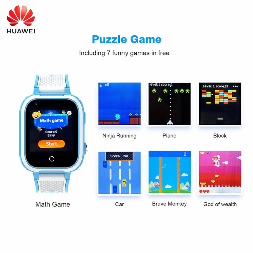 

Смарт-часы Huawei 4G детские, GPS, Wi-Fi, Sim-карта, IP67, 750 мАч