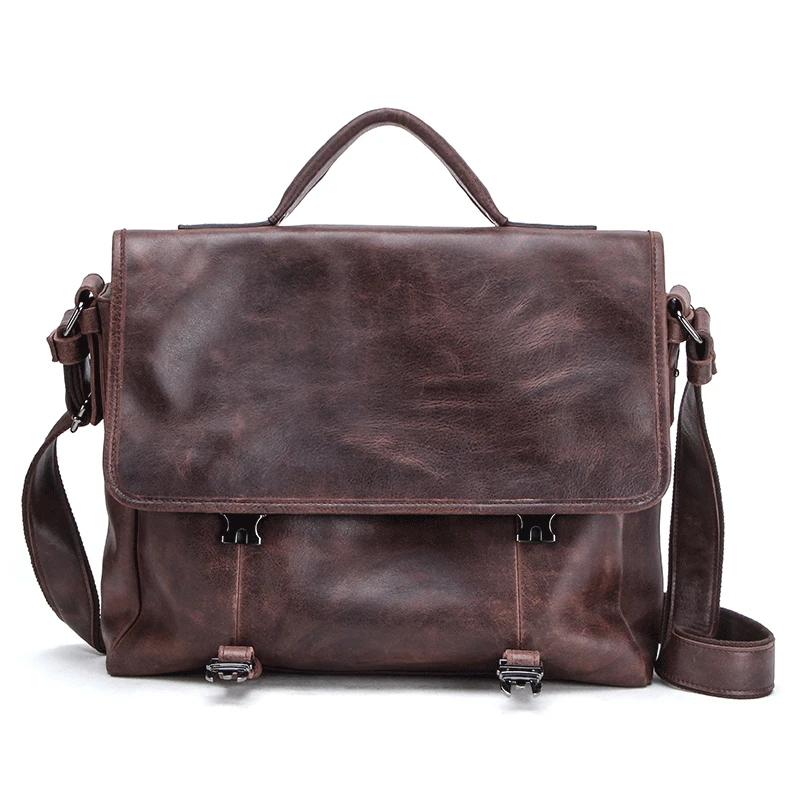 

Genuine Men's Briefcase Male Bag 15'' Laptop Bags Bags Laptop Bag Leather Leather Briefcase Handbags For Office Totes Men