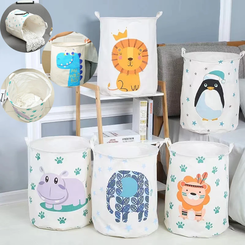 1pc Cloth Art Folding Geometry Dirty Clothes Toys Storage Bucket Household Storage Basket Dirty Clothes Laundry Basket 40*50cm