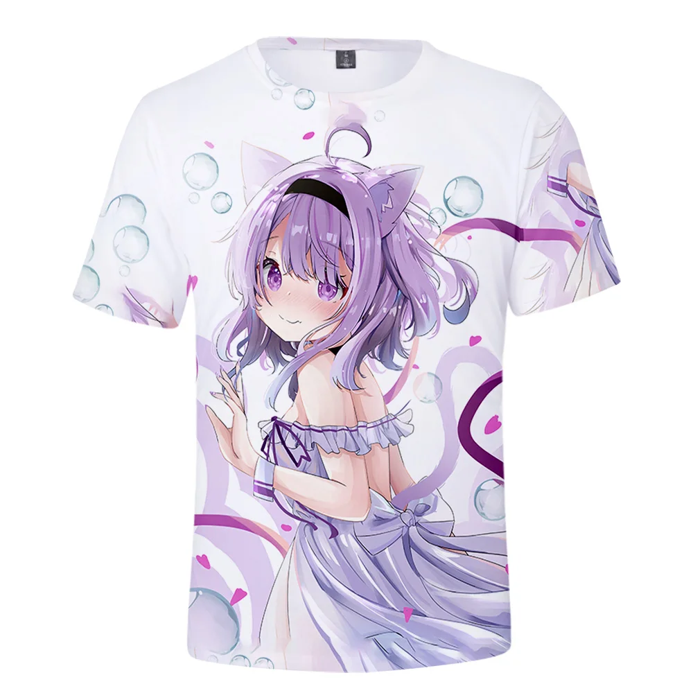 HOLOLIVE VTuber Nekomata Okayu с 3D принтом весна-лето консервативная мужская/женская уличная