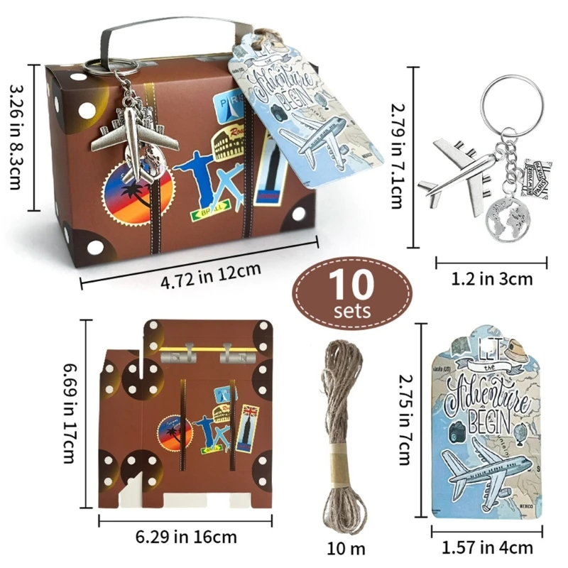 10 шт. миниатюрные дорожные футляры коробки для конфет настольного дисплея