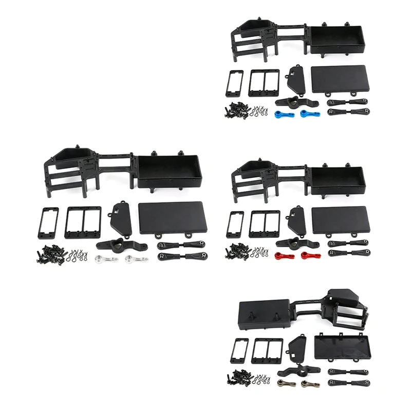 

Double Steering Gear Equipment Compartment+15T/17T Arm Kit For 1/5 Losi 5Ive-T Rovan Lt Km X2 Fid Dtt Ql Truck