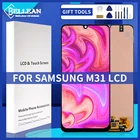 ЖК-дисплей 6,4 дюйма для Samsung Galaxy M31 M315, сенсорная панель, экран с дигитайзером в сборе, бесплатная доставка с рамкой