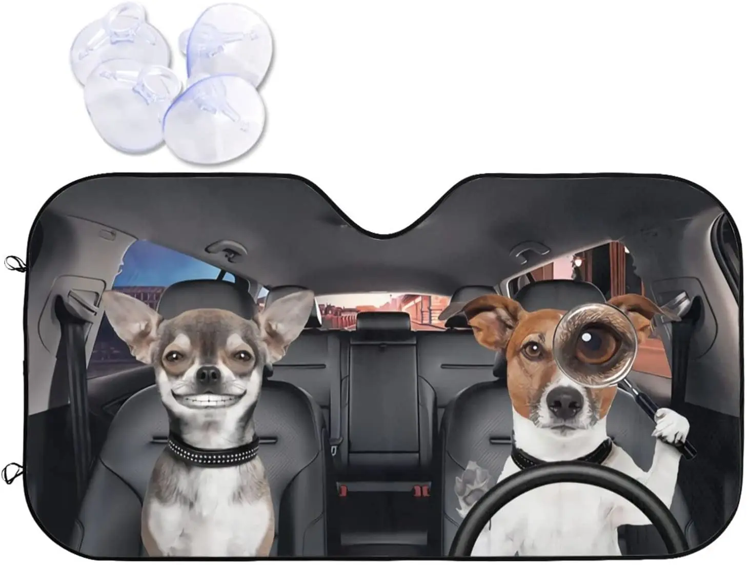 

Car Sunshade Shield Windshield Window Sun Shade Blocker Cover Automotive Interior Protection for Truck SUV Visor Universal Fit S