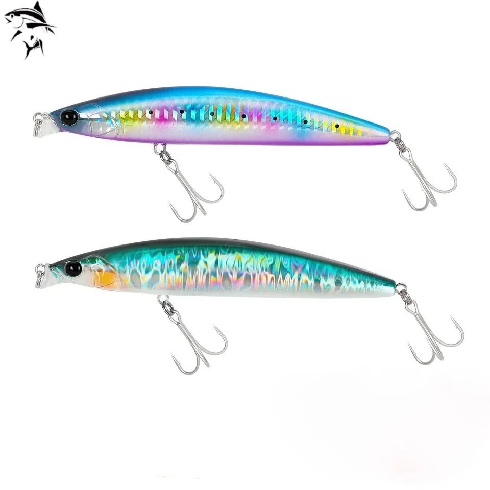 

1 Pcs 118mm 19g Floating Minnow Long Casting Seabass Wobbler Jerkbait Fishing Saltwater Big Hard Bait Wobbler Fishing Bait