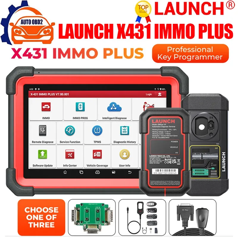 LAUNCH X431 IMMO Plus X-PROG 3-х клавишное программирование Все системы автомобильных