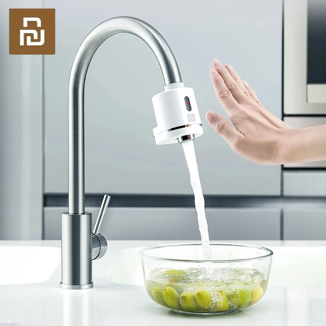 

Youpin Diiib Automatic Sense Infrared Unplugged Smart Induction Touchless Water Saver Device for Kitchen Bathroom Sink Faucet