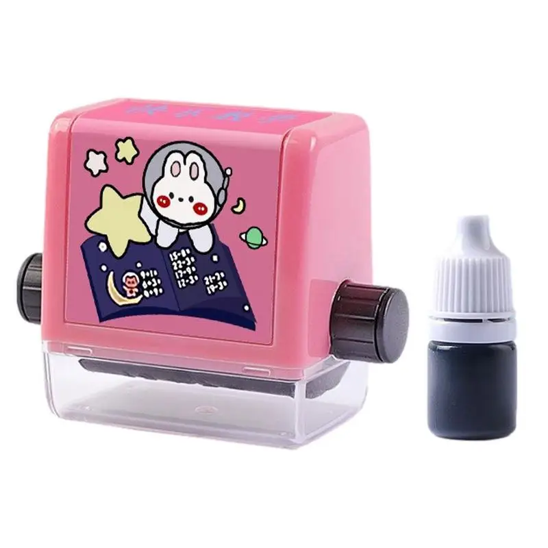 

Addition And Subtraction Seal Reusable Seal Artifact Roller Stamp Cultivate Logical Thinking For Kids Home School Supplies