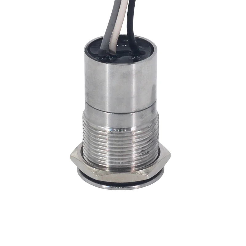 Кнопка сенсорного типа IP68 для подключения к электричеству, водонепроницаемая, с подачей питания на 12 вольт, с возможностью включения светодиода в мгновенном режиме, датчик срабатывает при нажатии кнопки диаметром 16/19/22/25/30 мм, фиксация выключателя