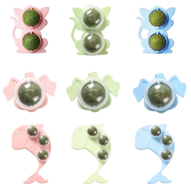 

Natural Polygonum Ball Catnip Toy Cleaning Teeth Molar Snacks- Silvervine Chew Toy Dental Care