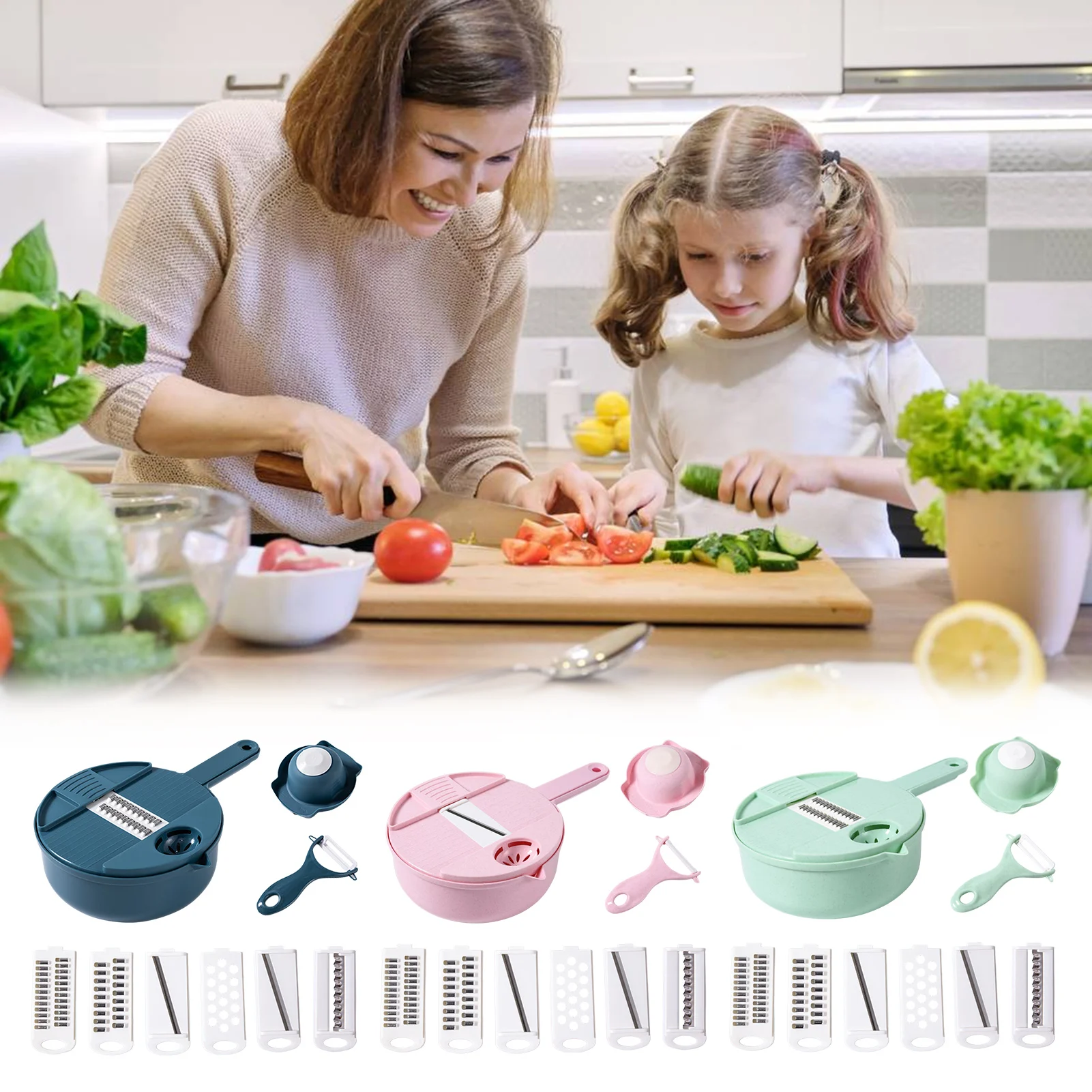 

Multi-Function Vegetable Chopper Vegetable Cutter Food Slicer Dicer Egg White Filter Vegetable Chopper Carrots Potatoes Grater