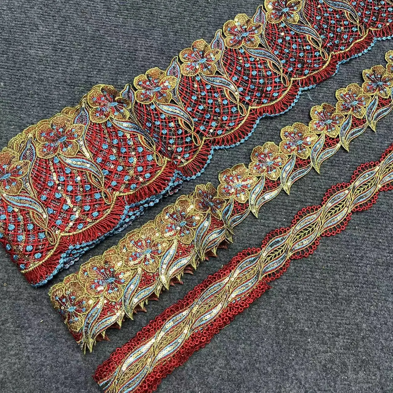 

Африканская кружевная ткань, 15 ярдов/шт., золотая вышивка, отделка, Высококачественная кружевная отделка, гипюровая кружевная лента, «сдела...