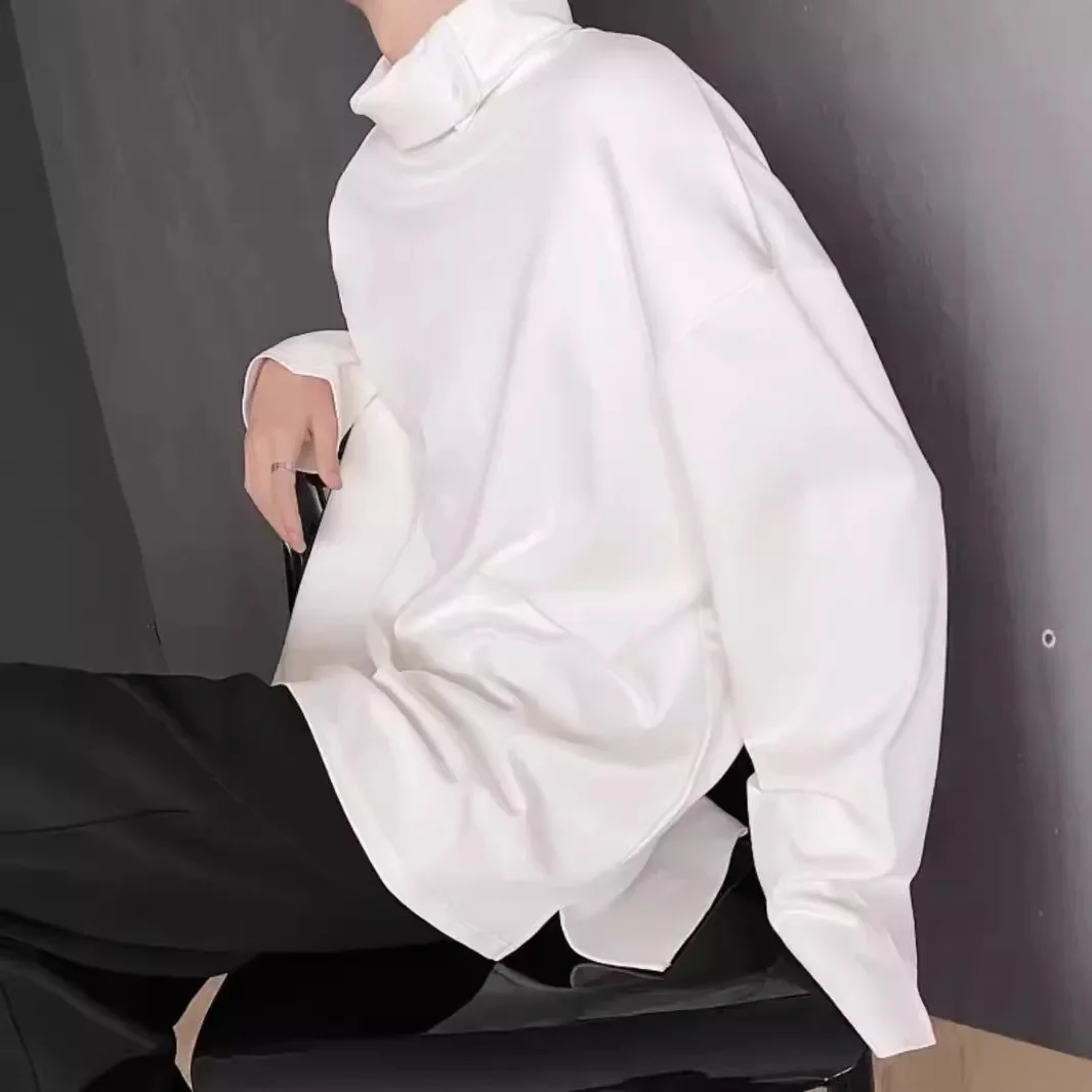 Весна-осень Мужская футболка NicheVintage в горном стиле Повседневная с длинными