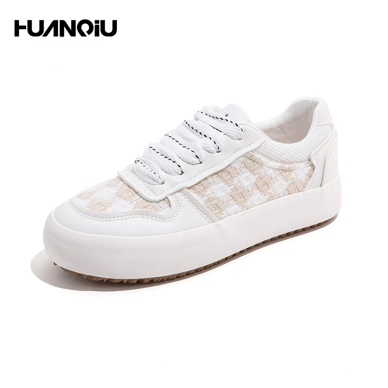 

2022 spring and autumn new breathable white shoes women's shoes all-match casual bread shoes skate shoes women's shoes
