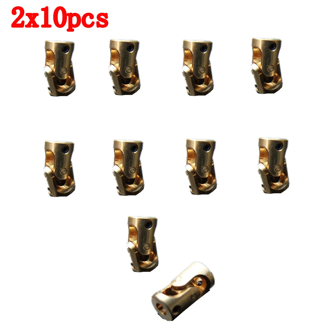 

20pc Rc Boat Car Metal Cardan Joint 2mm/2.3mm/3mm/3.17mm/4mm/5mm/6mm/8mm/10mm Gimbal Couplings Shaft Motor Connector Universal