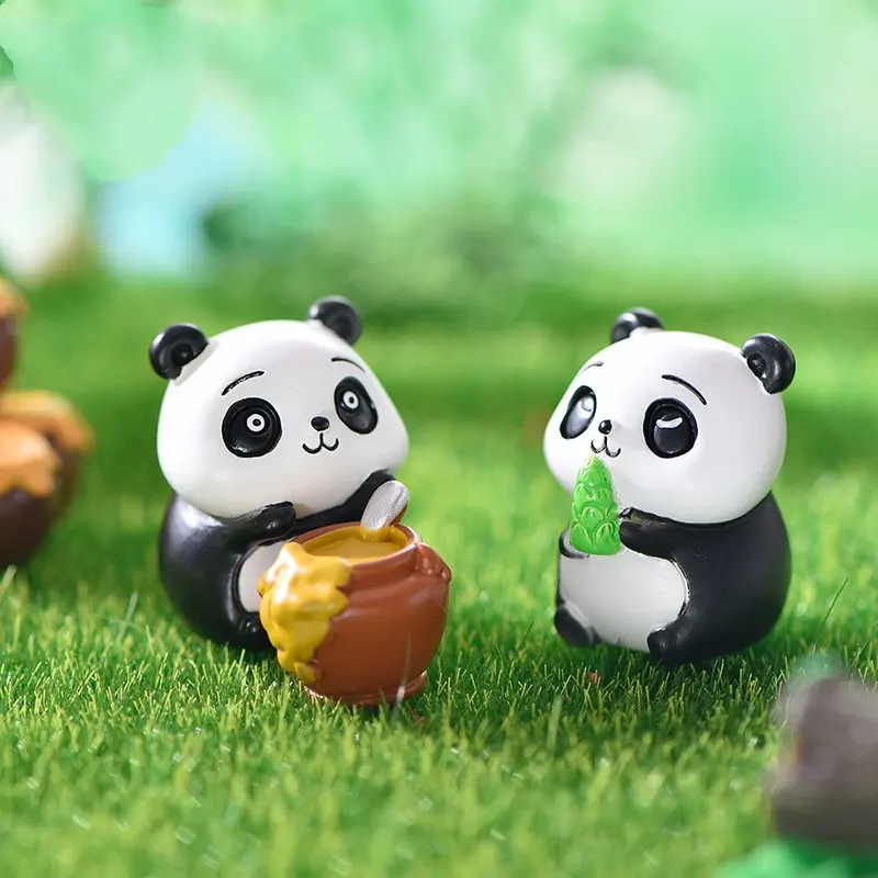 

Cute Panda Micro Landscape DIY Bonsai Moss Dollhouse Crafts Figurines Gardening Ornaments Home Desktop Table Decoration