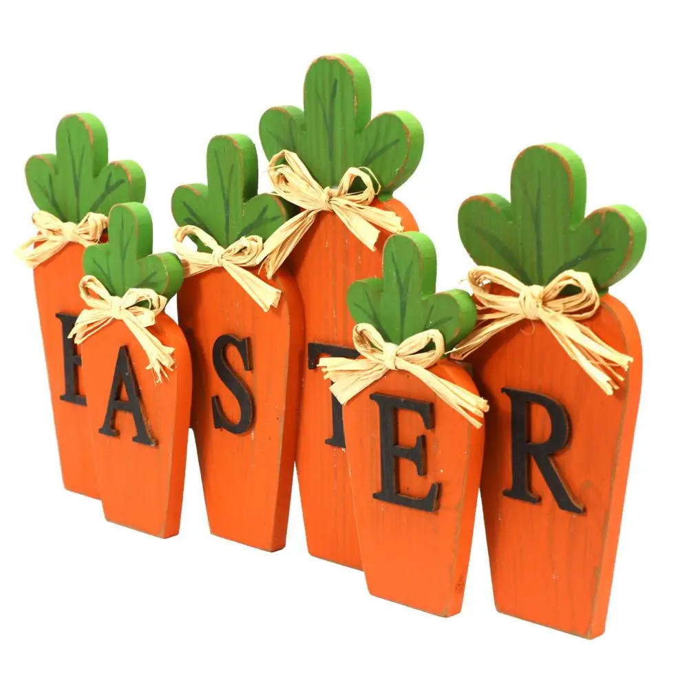 Набор декоративных украшений для пасхальной каминки деревенский деревянный