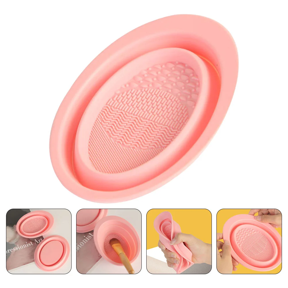 

Brush Cleaning Makeup Mat Pad Scrubbertool Silicone Bowl Cleanser Beauty Washing Tools Cleaner Rack Makecleansers