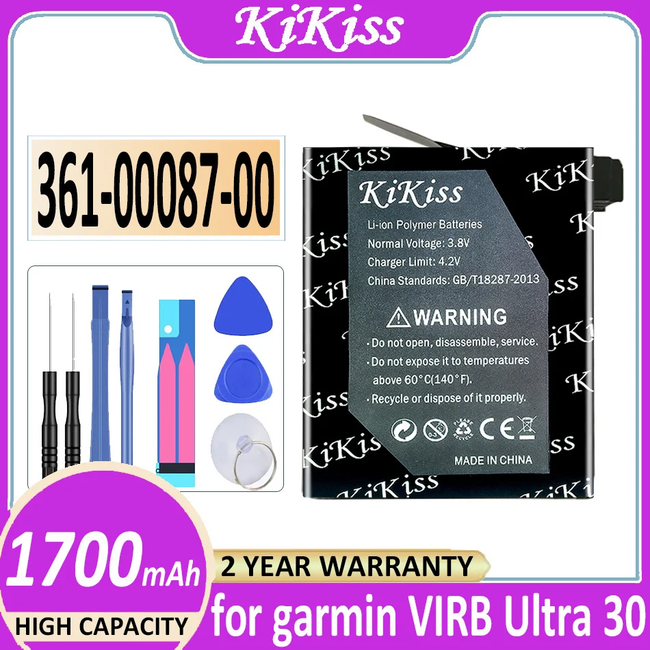 Аккумулятор 361-00087-00 1700 мАч для garmin VIRB Ultra 30 ultra30 Bateria