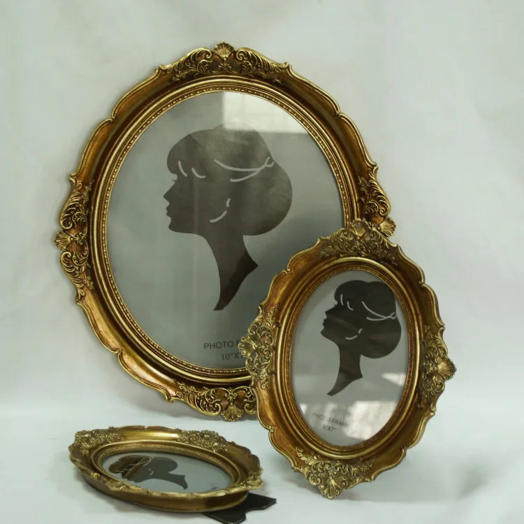 

Oval Decoration Photo Frame Living Room Retro Style Art Picture Frame European Decoration Nordic Home Creative Wall Hanging