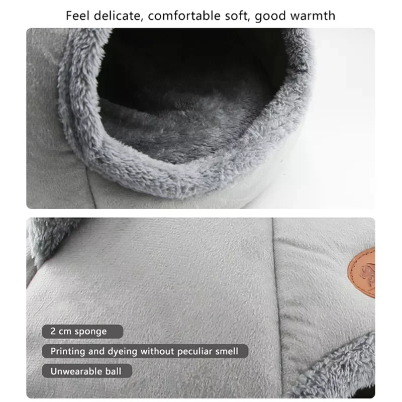 

2023 2021 Deep Sleep Comfort In Winter Cat Bed Little Mat Basket For Cat's House Products Pets Tent Cozy Cave Cat Beds Indoo