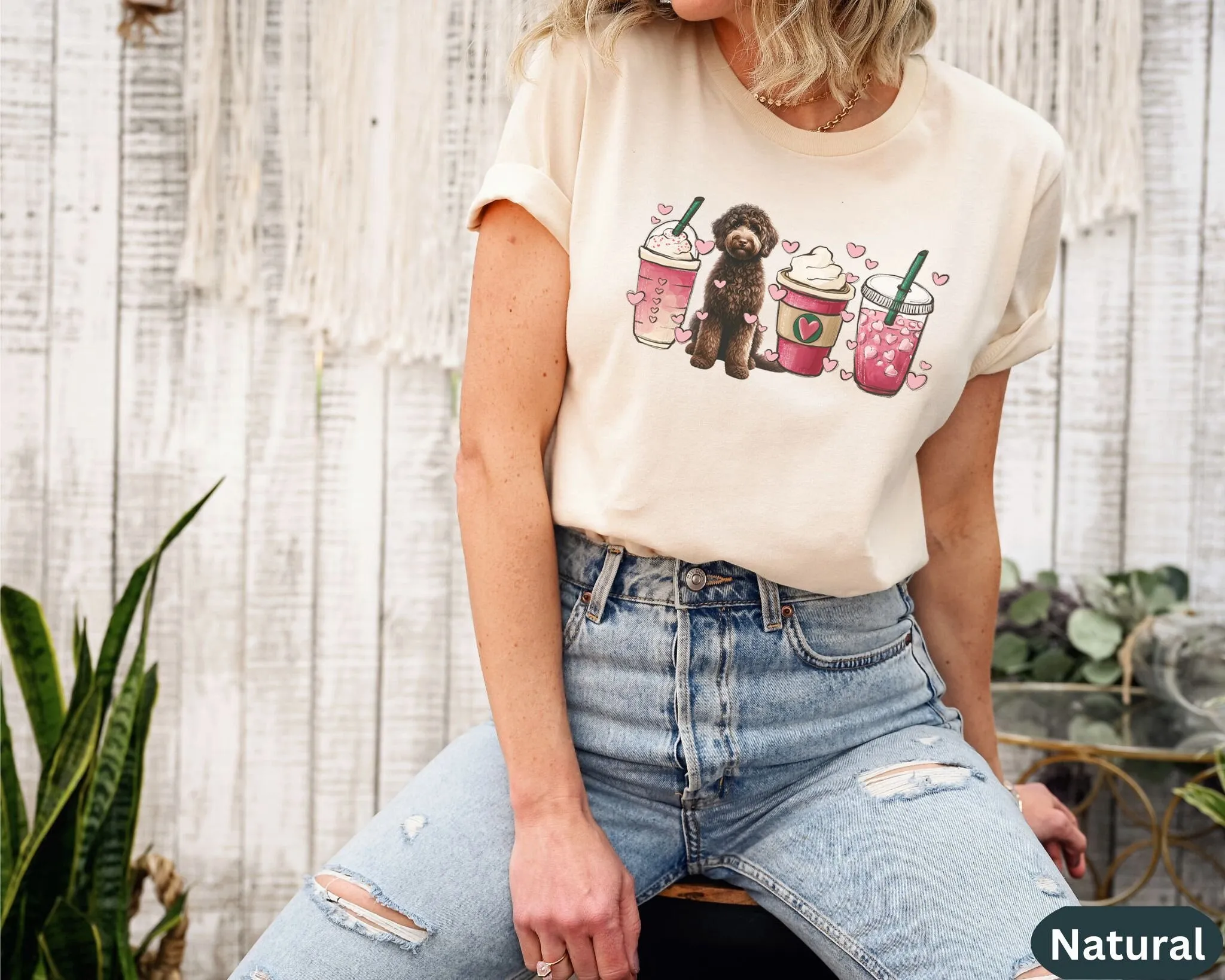 Португальская вода собака день матери собаки подарок футболка для человека Portie