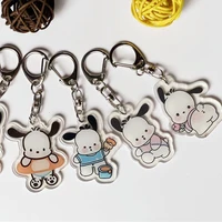 kawaii sanrio keychain pochacco cartoon cute sweet simple bag pendant anime creative accessories girl birthday gift