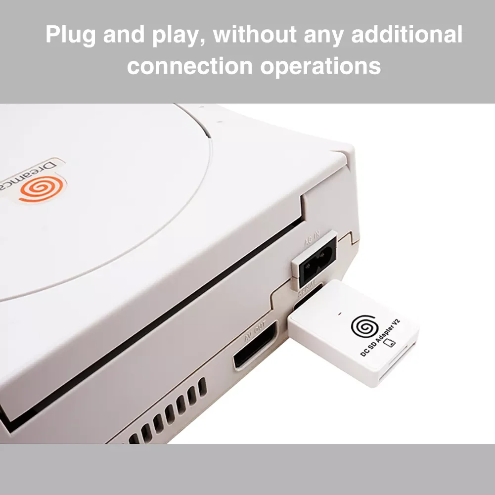 

Sega Dreamcast SD Card Reader Adapter w/CD DreamShell Boot Loader Upgrade SD TF Card Reader Converter for Sega Dreamcast VMU
