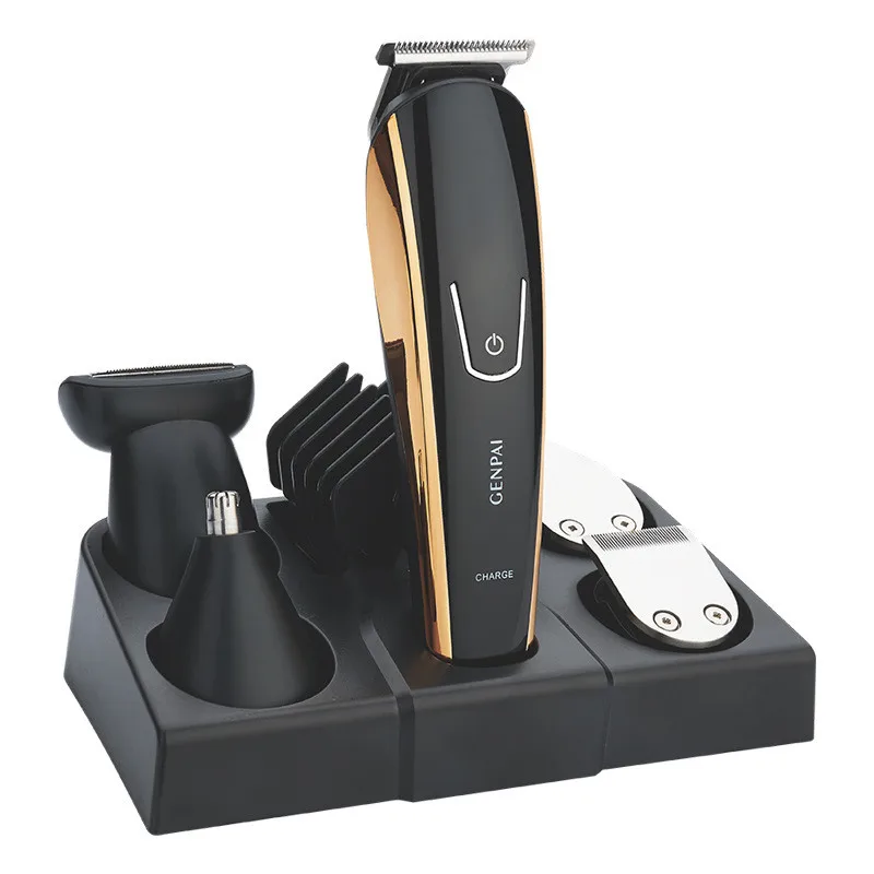 

Многофункциональный триммер для стрижки волос, перезаряжаемая Бритва для бороды, носа, ушей, Профессиональный парикмахерский набор, бритва...