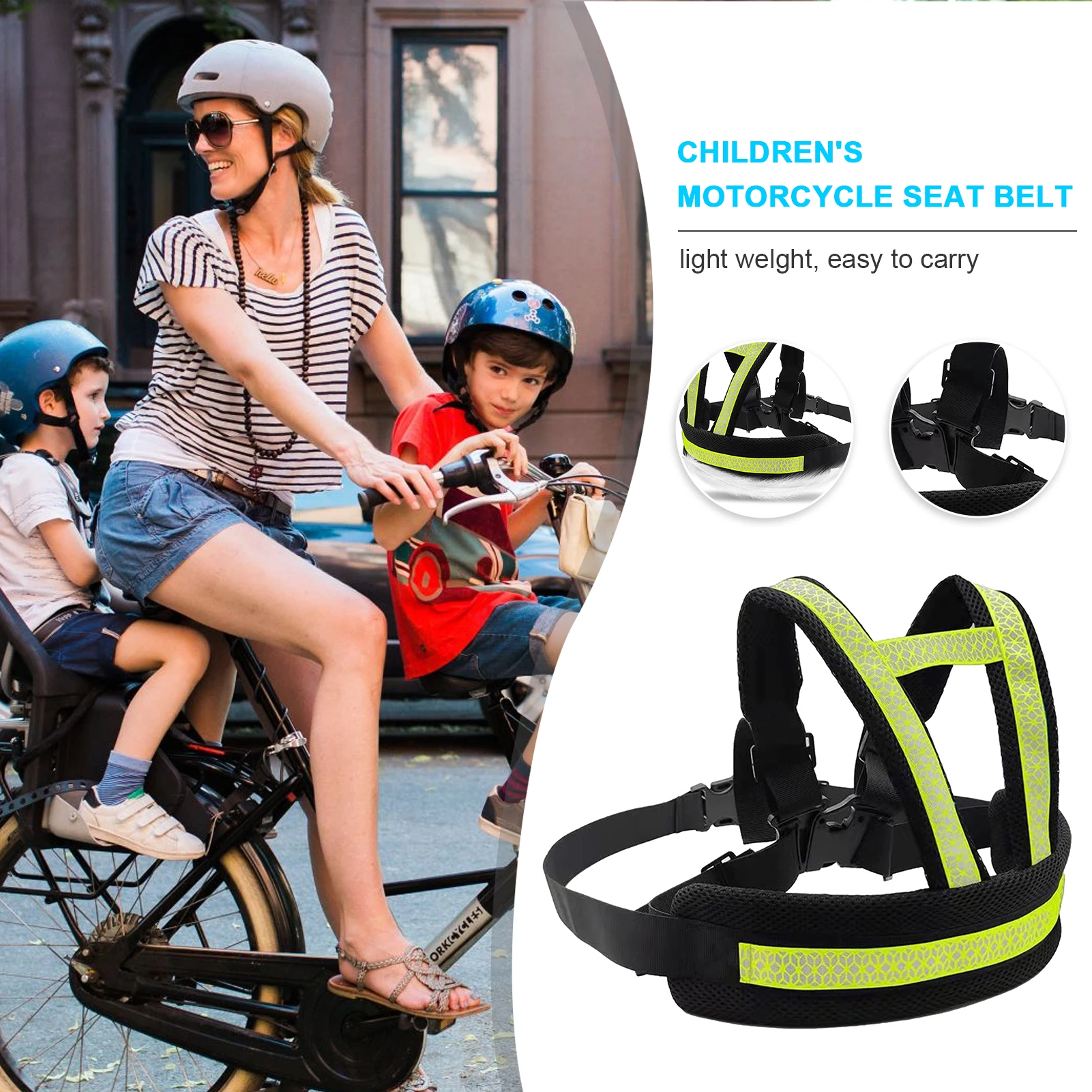 Детские мотоциклетные ремни детские на сиденье велосипеда регулируемые