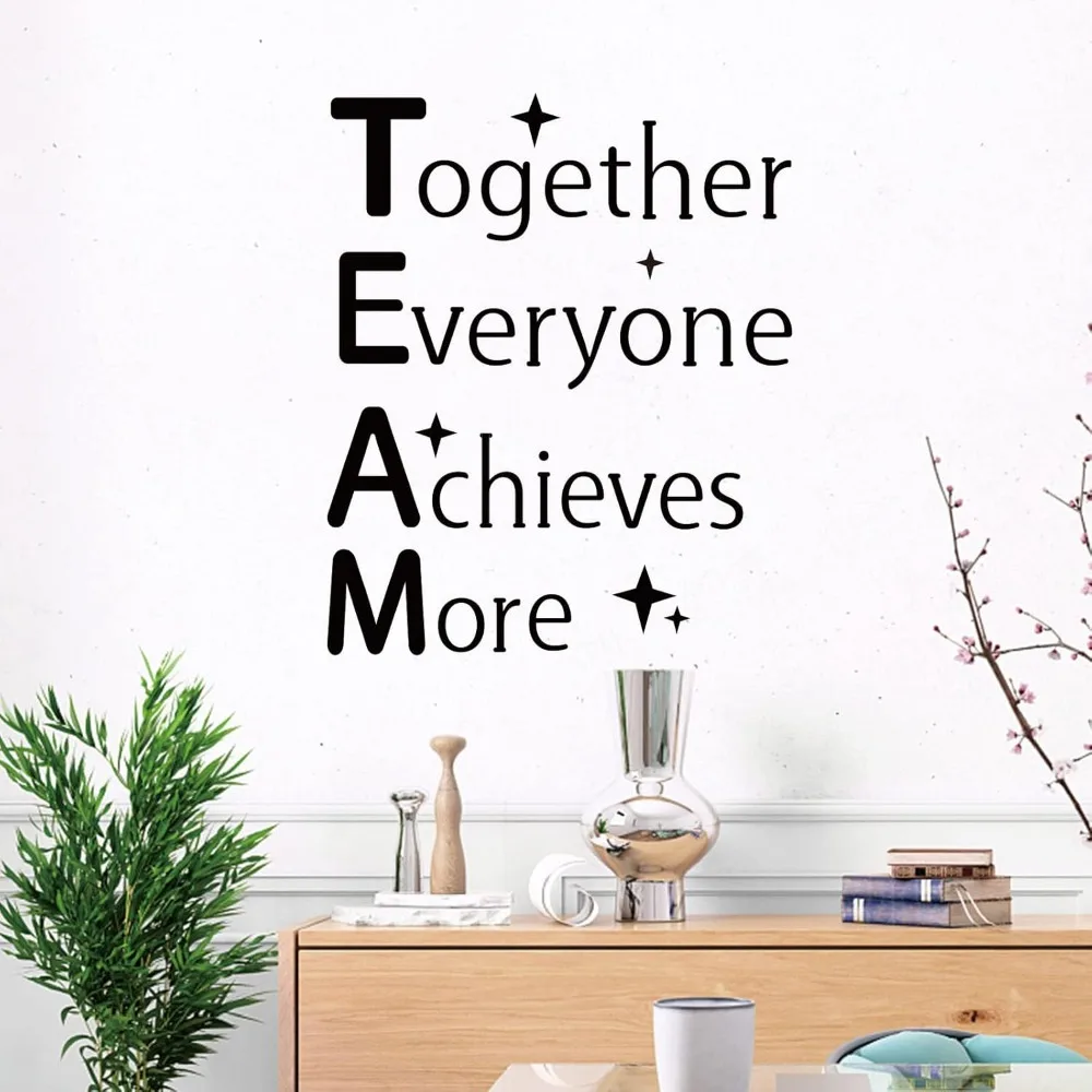 2 листа черные наклейки на стену из ПВХ вместе каждый достижения больше виниловый