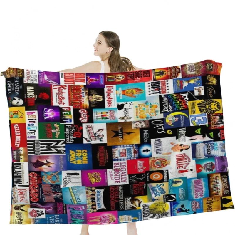 

Music Show Logo Soft Velvet Blanket Lightweight Bed Blanket Home Decor Fleece Blanket