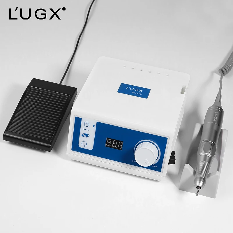 LUGX 45000 об/мин педикюрная электрическая акриловая дрель для ногтей