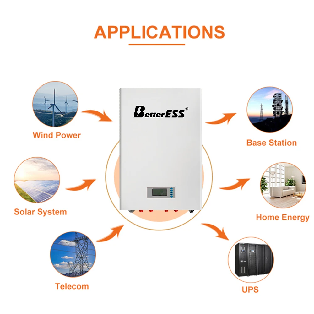 Литий-железо-фосфатный встроенный монитор BMS CAN RS485 ЕС США 48 В 200 Ач