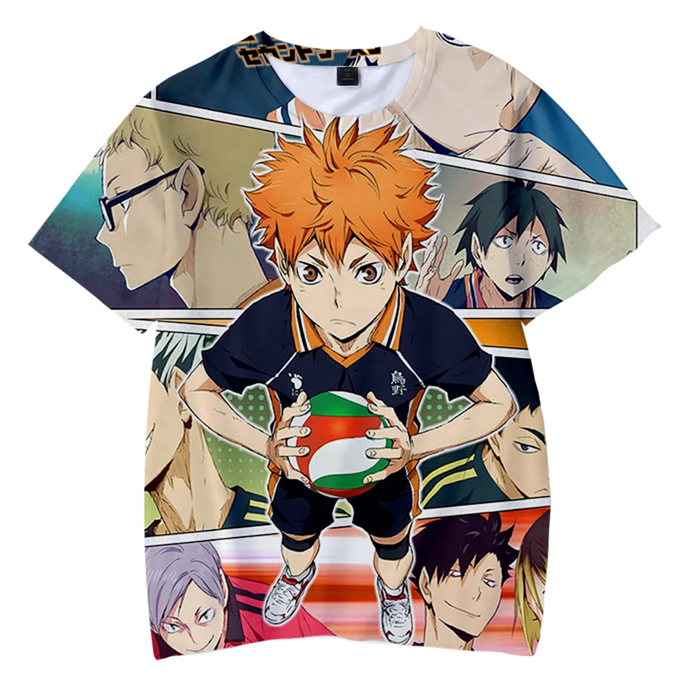 

Аниме хайкиу! Футболка Мужская/женская с круглым вырезом и коротким рукавом